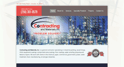 Desktop Screenshot of contractingandmaterials.com