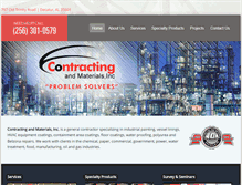 Tablet Screenshot of contractingandmaterials.com